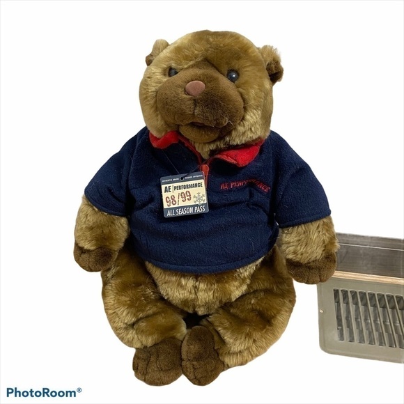 Vintage American Eagle Stuffed Groundhog 90s NWT - Picture 1 of 8